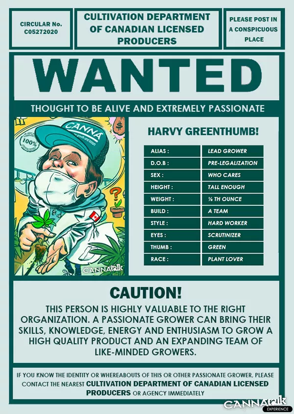 Passionate Growers Wanted!